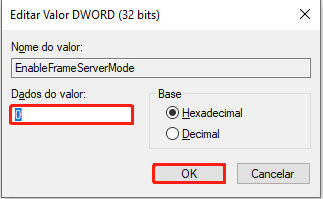 altere o registro para consertar o 0xa00f4244 nocamerasareattached-passo 4