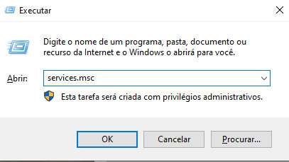 desabilite o serviço de compartilhamento de rede no wmp-1