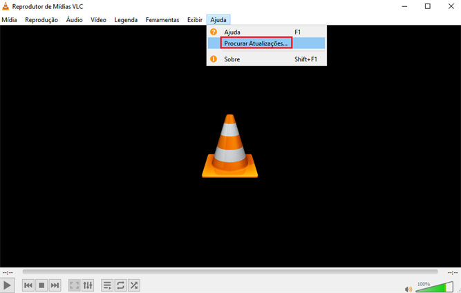 atualize o vlc para corrigir a entrada que não pode ser aberta