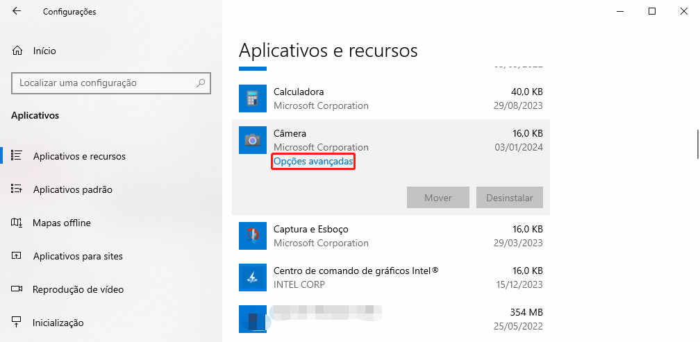 reinicie o aplicativo de câmera para consertar não conseguimos encontrar sua câmera no windows 11/10-passo 1
