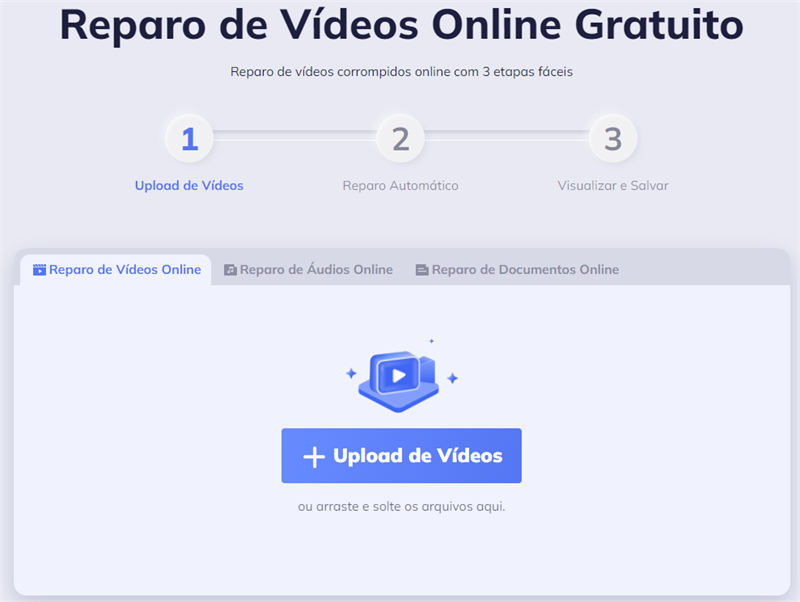 reparar arquivos de vídeo depois a recuperação