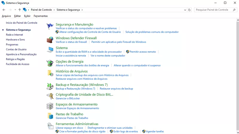 sistema e segurança para corrigir o 0xc10100bf