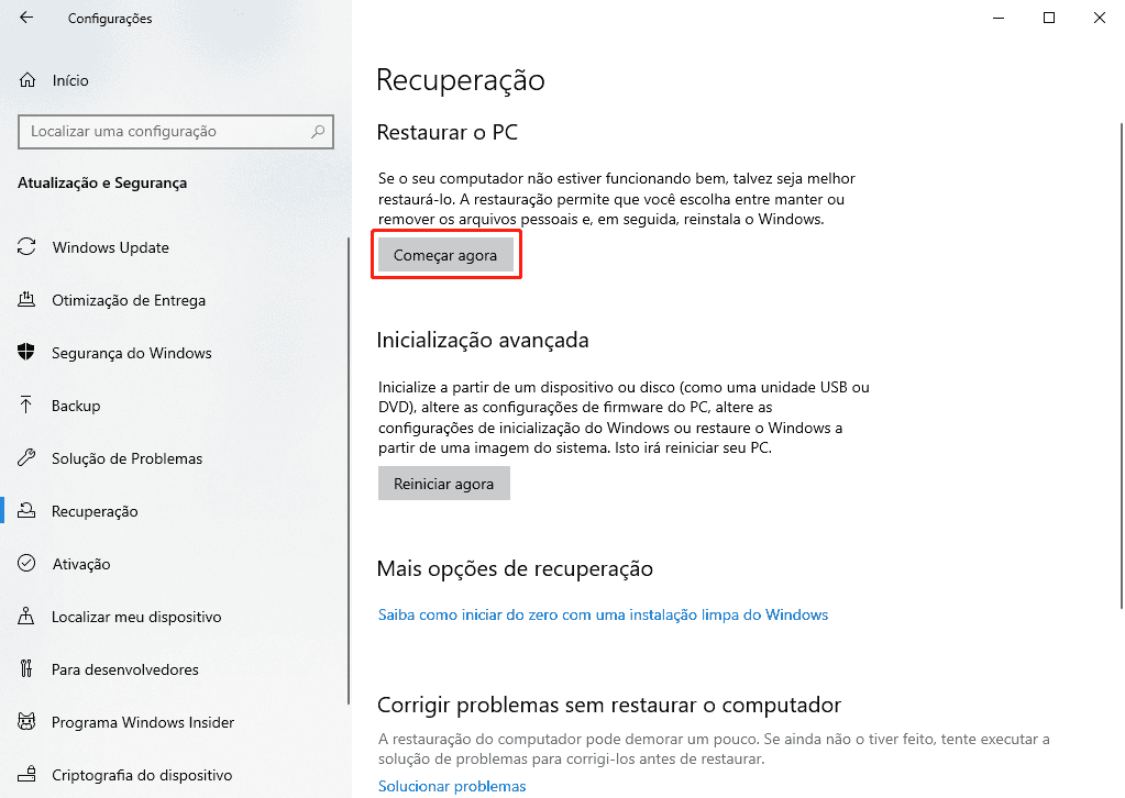 corrigir erro Media Creation Tool do Windows 10 0x80072f8f - 0x20000