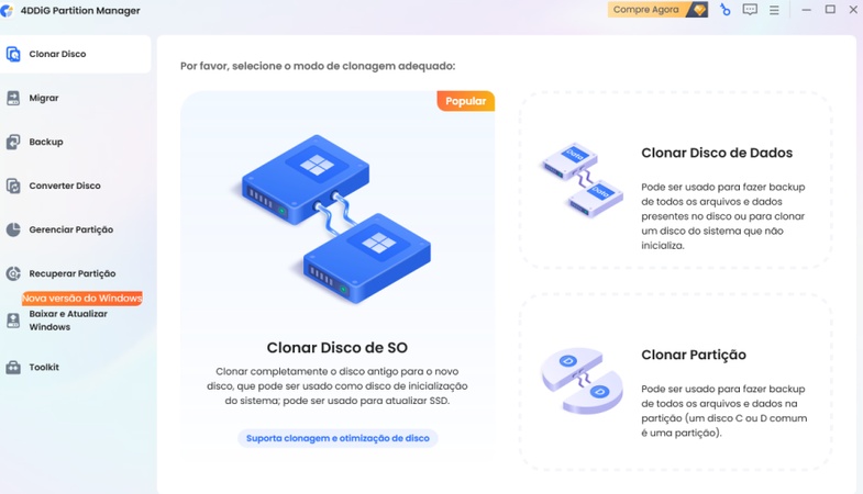 4DDiG Partition Manager pagina