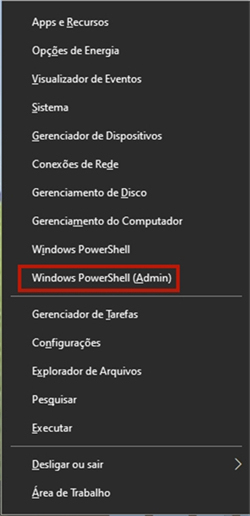 Windows PowerShell (Admin)