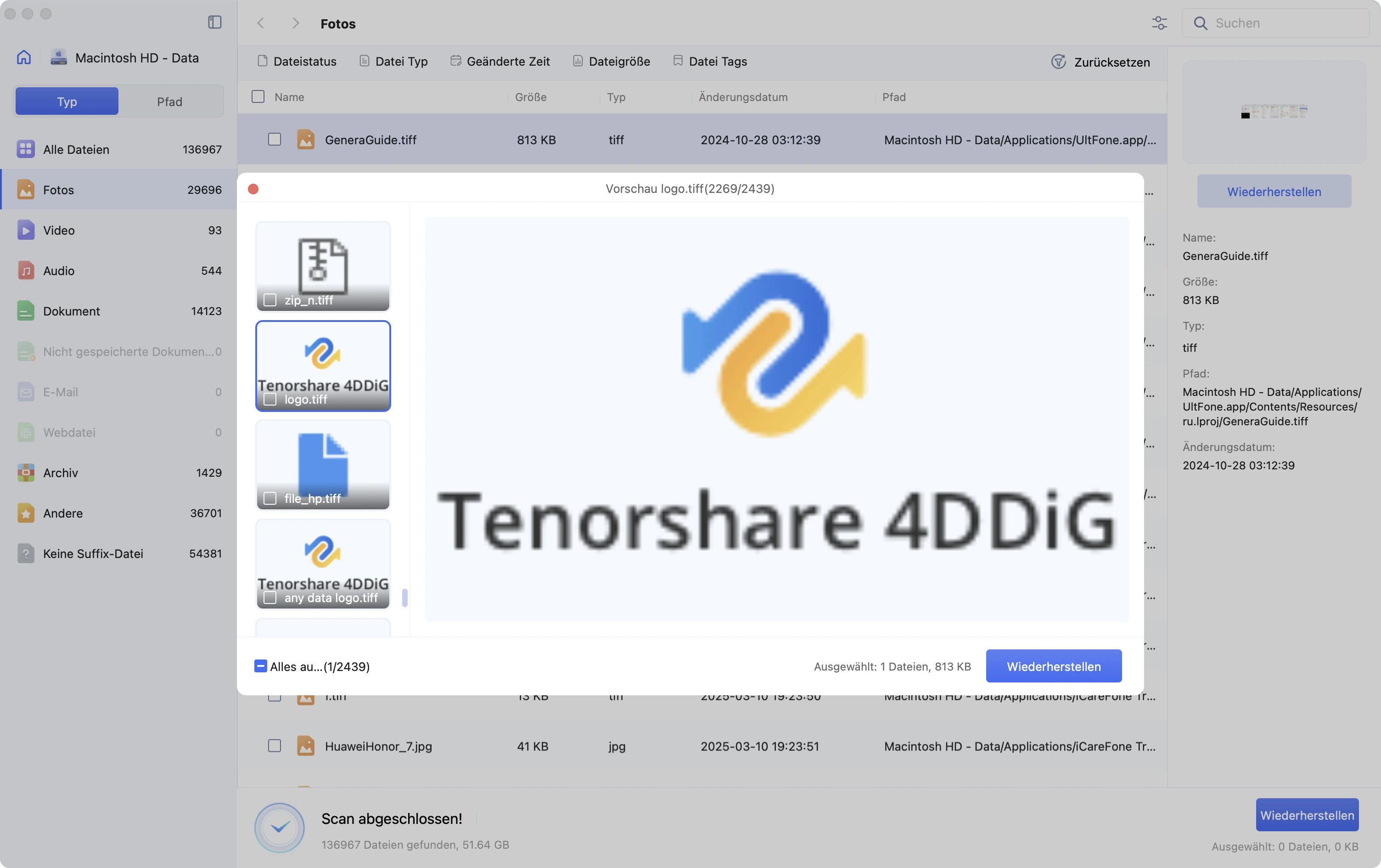 preview file type by 4ddig mac