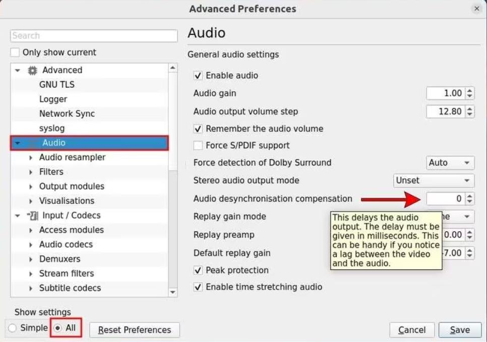 Audio-Desynchronisationsausgleich Mac