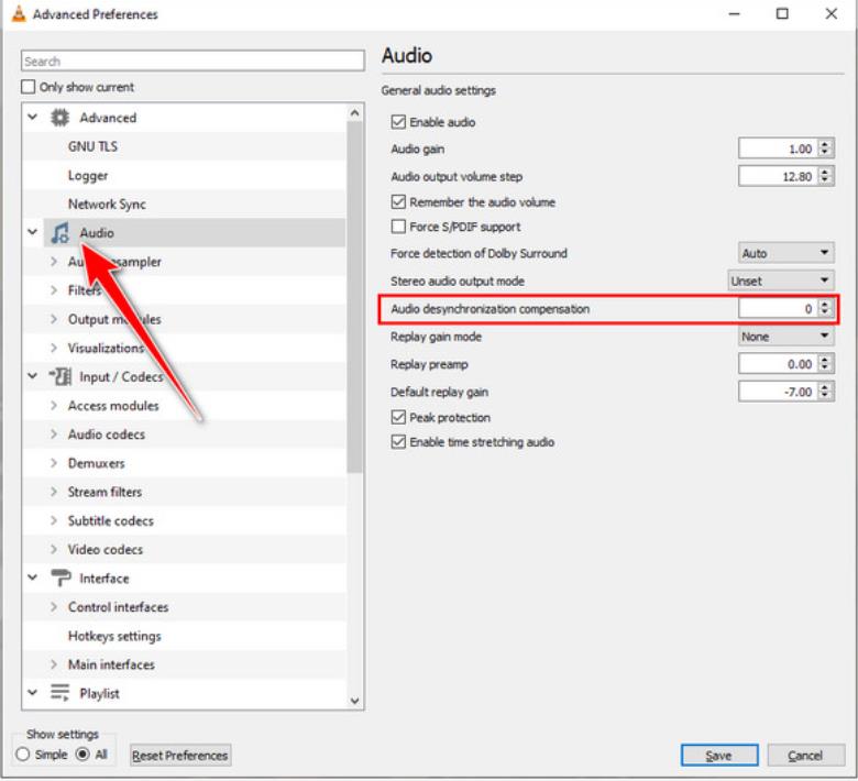 Audio-Desynchronisationsausgleich Windows