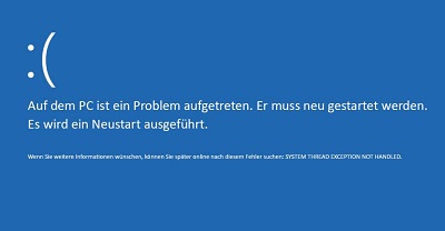 【GELÖST】„Auf Dem PC Ist Ein Problem Aufgetreten. Er Muss Neu Gestartet ...