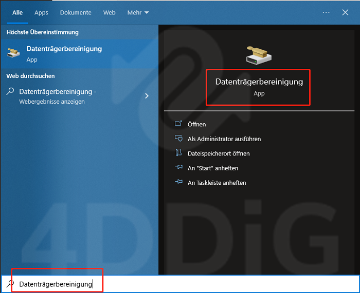 Datenträgerbereinigung