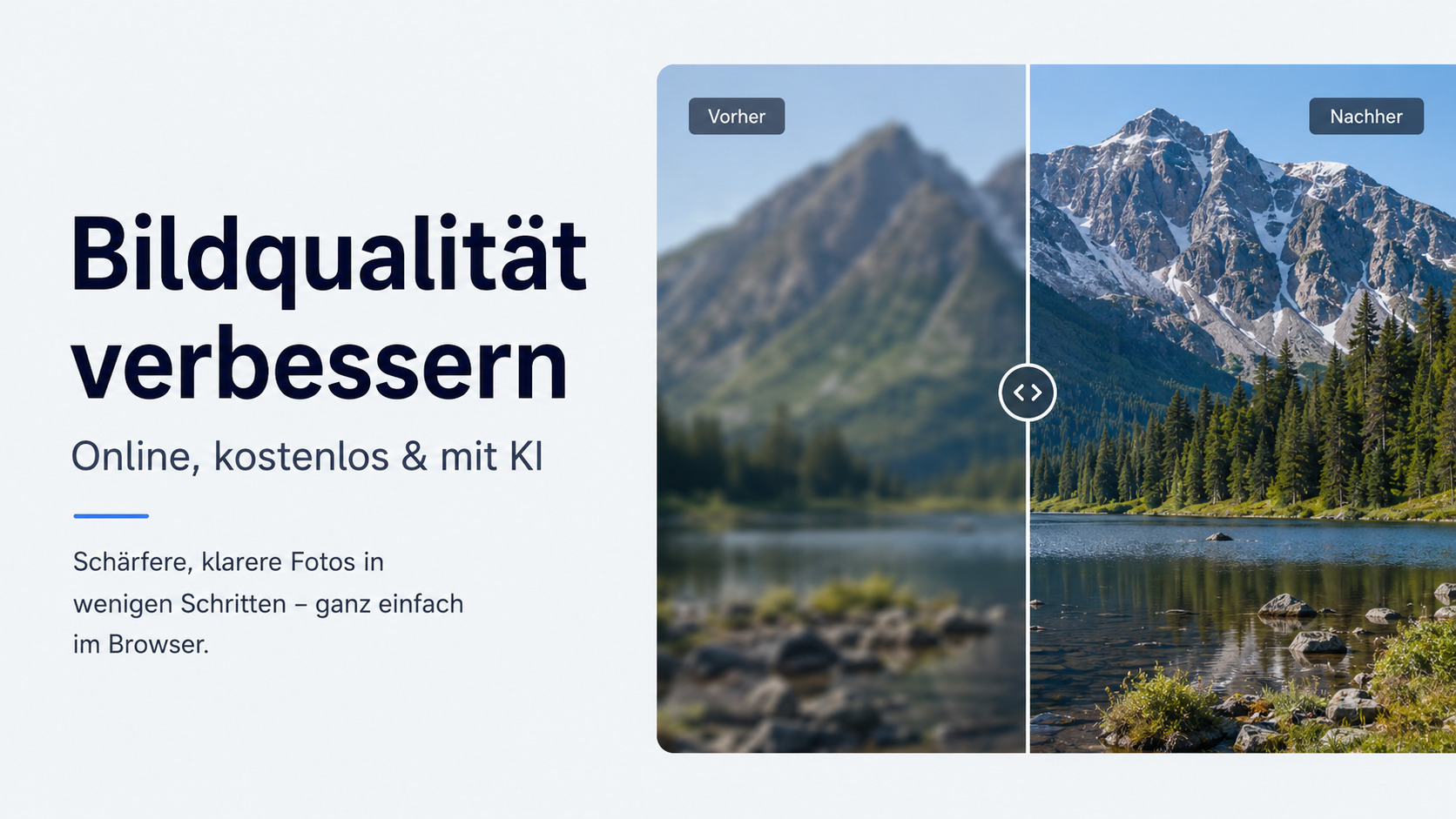 Bildqualität verbessern mit KI und Online-Tools