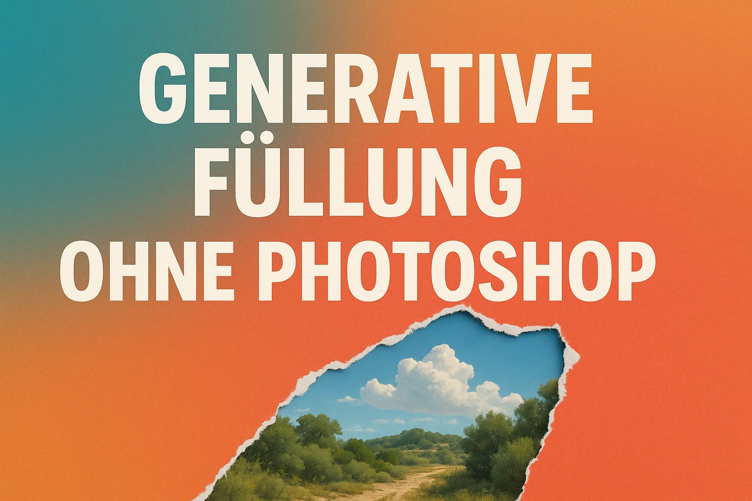 Generative Füllung ohne Photoshop Alternative