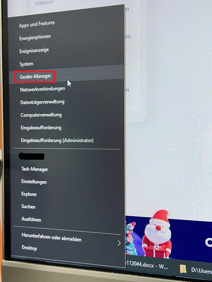 Wählen Sie Geräte-Manager