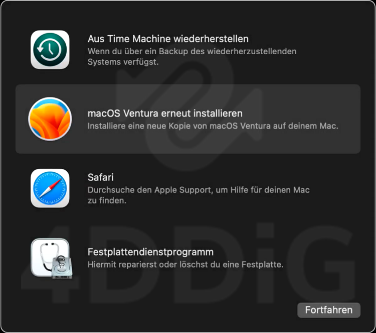 mac auf werkseinstellungen zurücksetzen