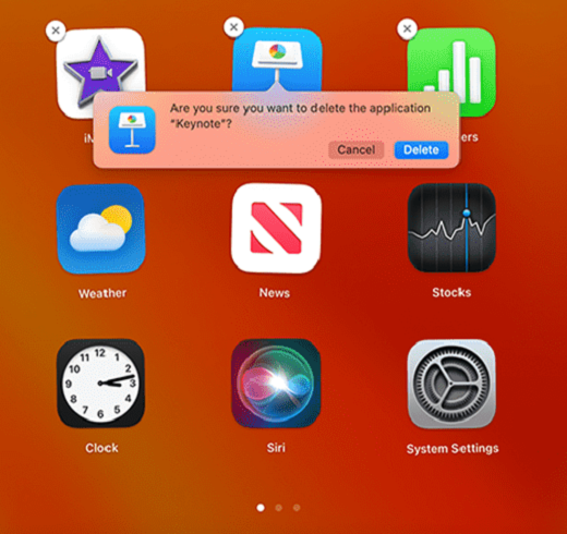 Apps mit Launchpad entfernen