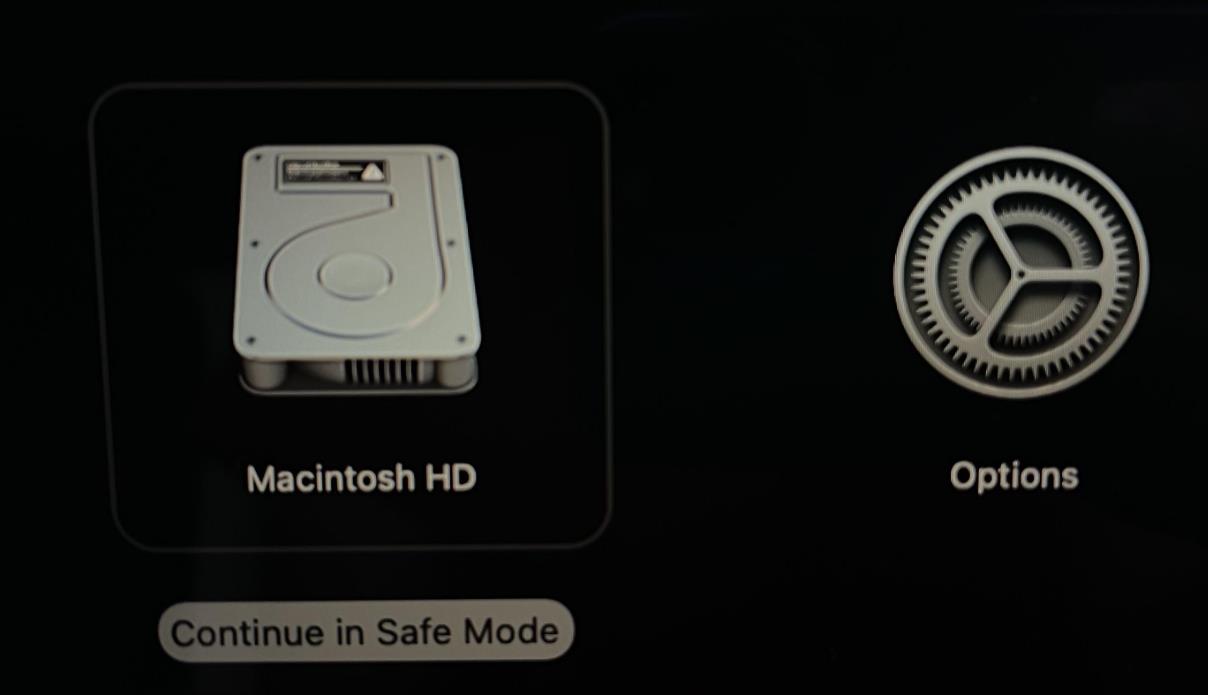 MacBook mit Apple Silicon über die Startoptionen im gesicherten Modus starten