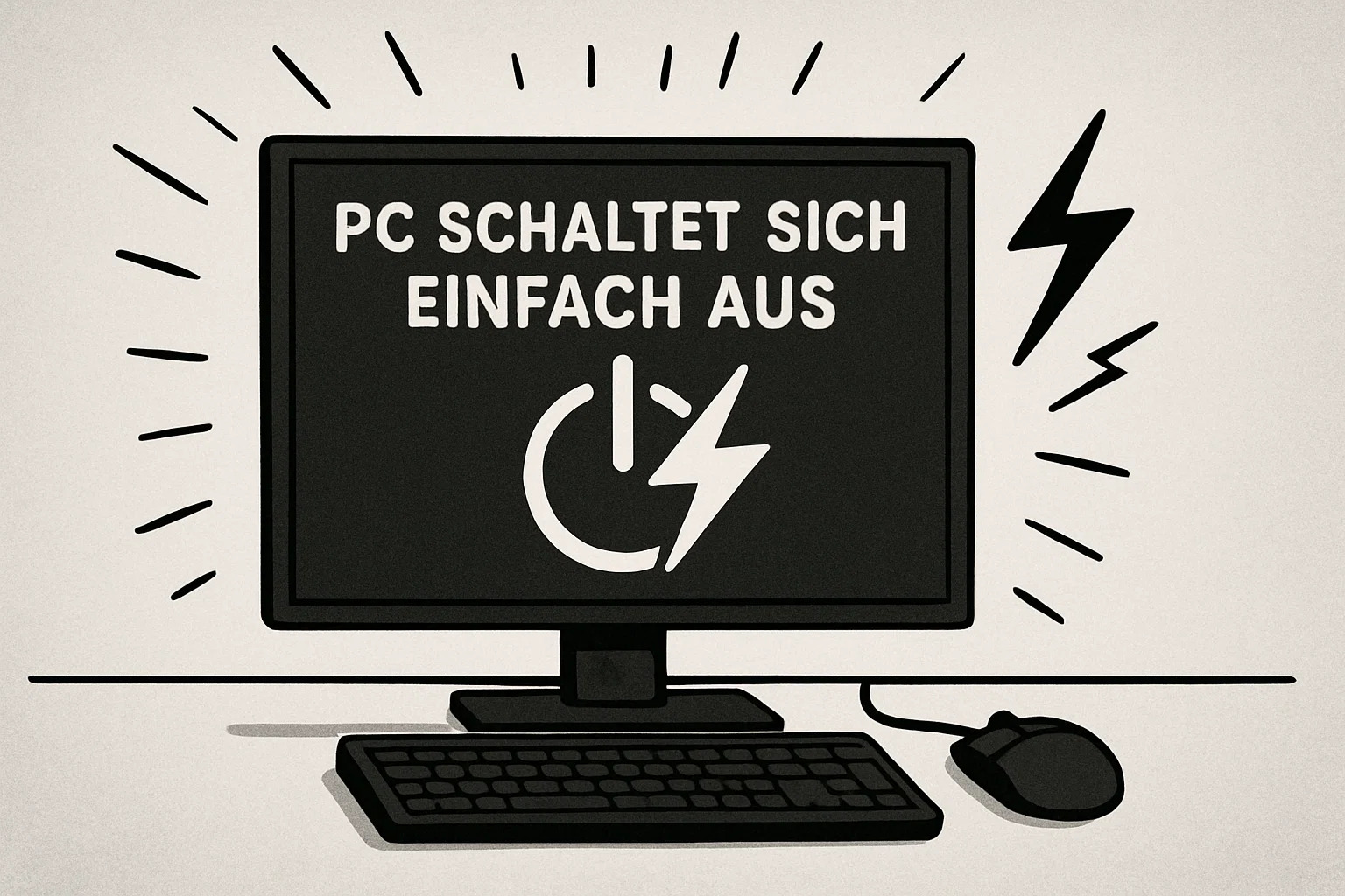 pc schet sich einfach aus