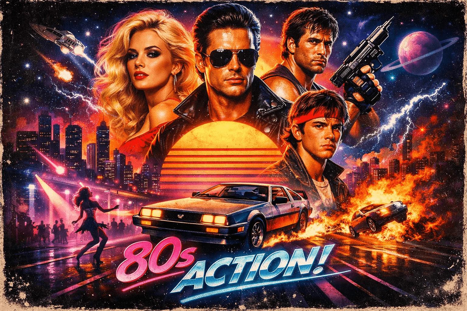 Poster 80er Jahre Design erstellen und drucken