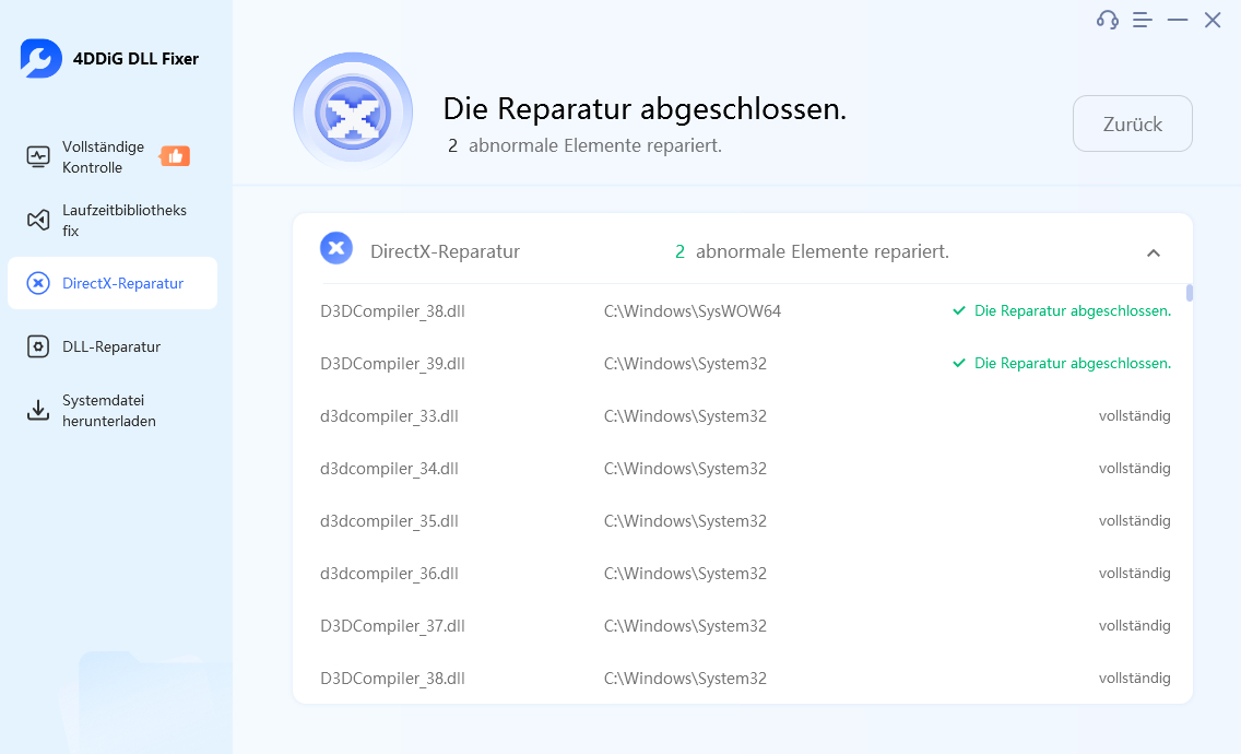 Verwenden Sie 4ddig dll fixer, um valorant nicht öffnen aufgrund von directX error-3