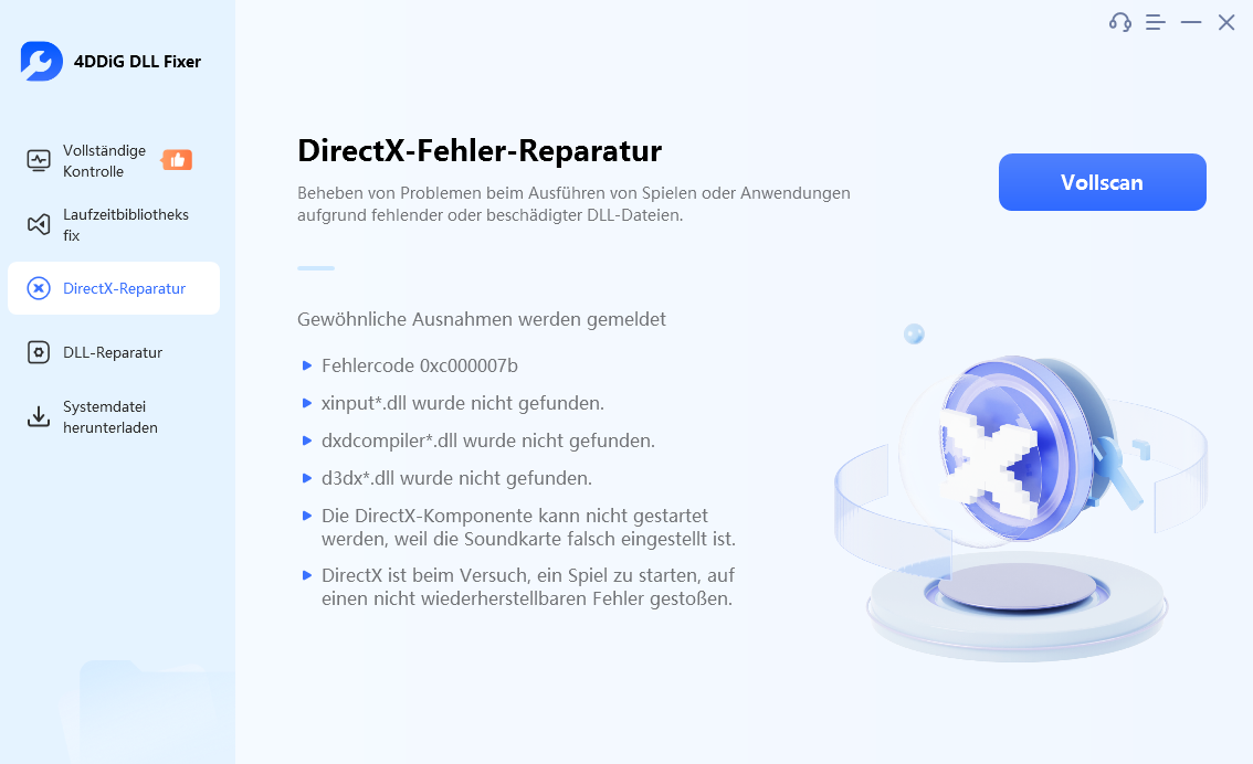 directx error repair