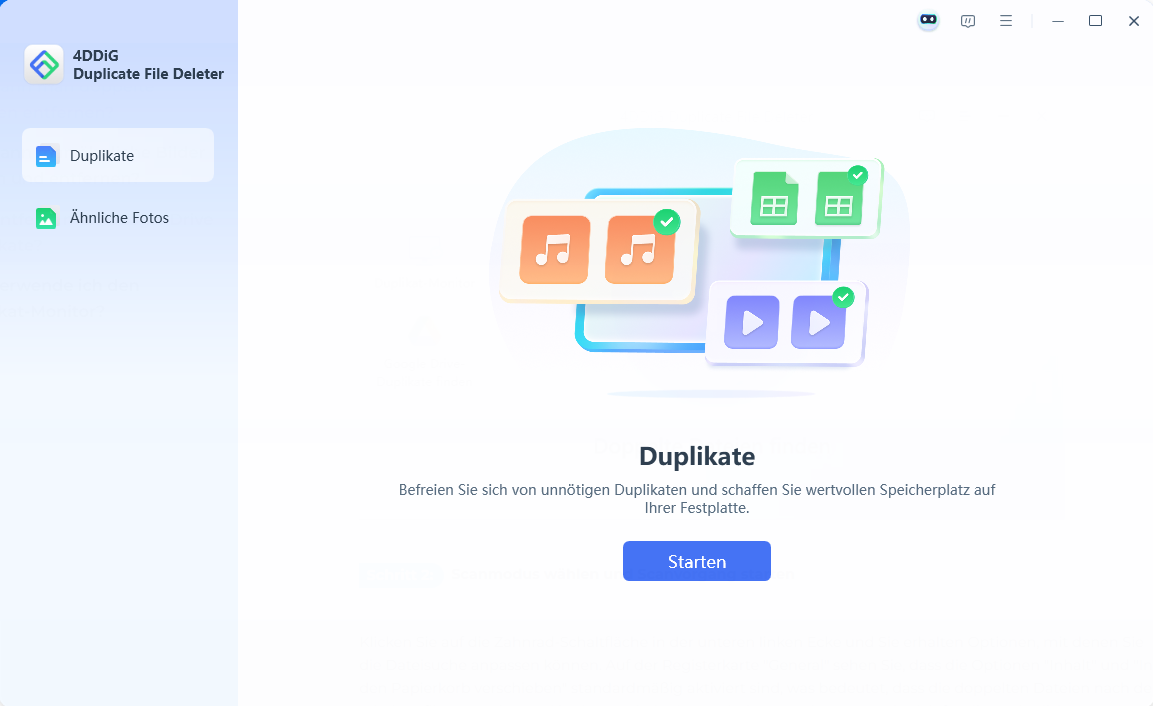 click get started to remove duplicate on cloud drive