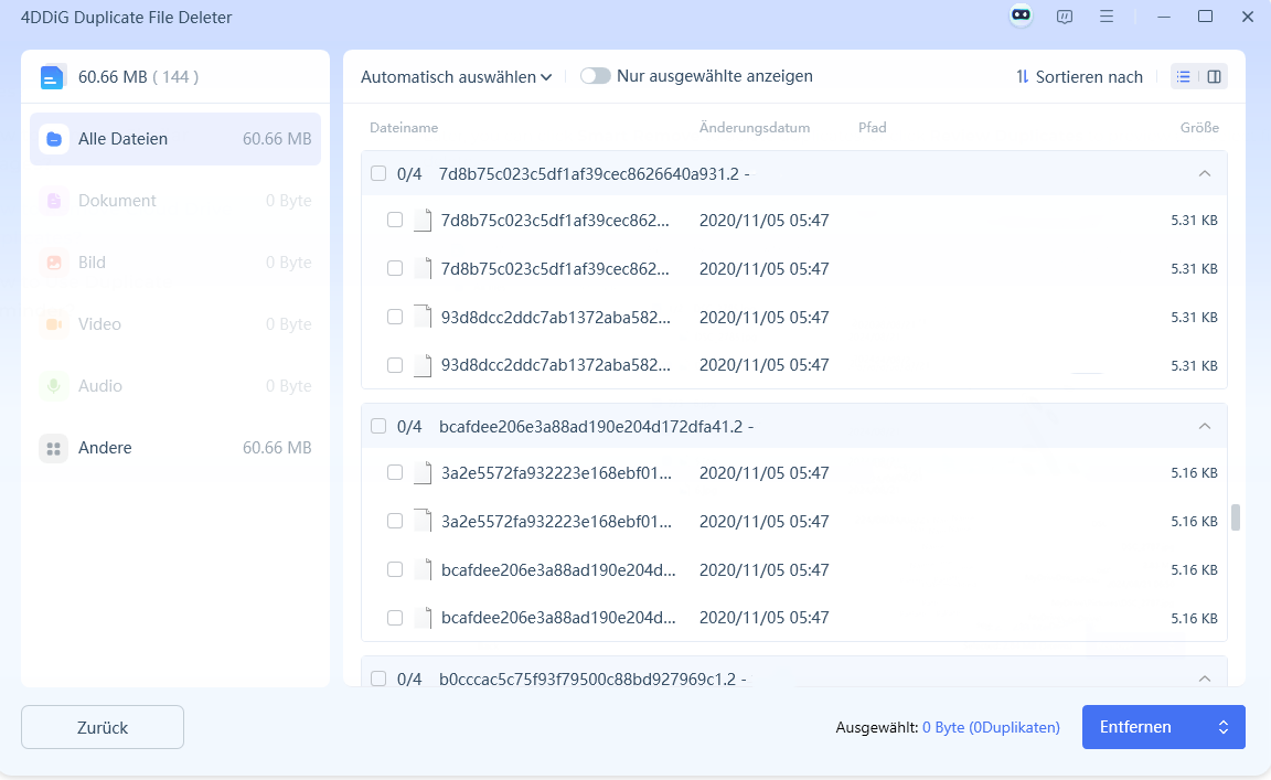 Onedrive-Duplikate überprüfen und entfernen