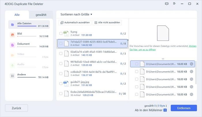 Entfernen Sie doppelte Google Drive-Dateien