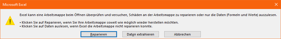 wiederhergestellte Excel-Dateien nicht öffnen-2