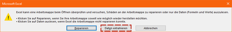 wiederhergestellte Excel-Dateien nicht öffnen-3
