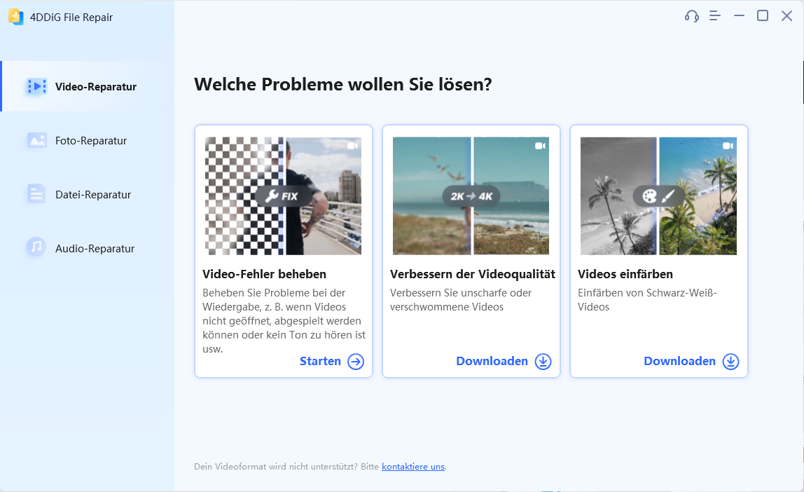 Starten Sie 4DDiG File Repair
