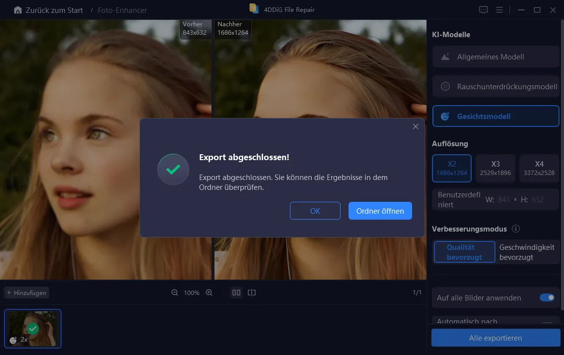 das Bild auf Ihren Computer herunterladen