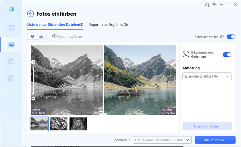alte Fotos wiederherstellen mit 4DDiG Foto Reparatur-Schritt 4