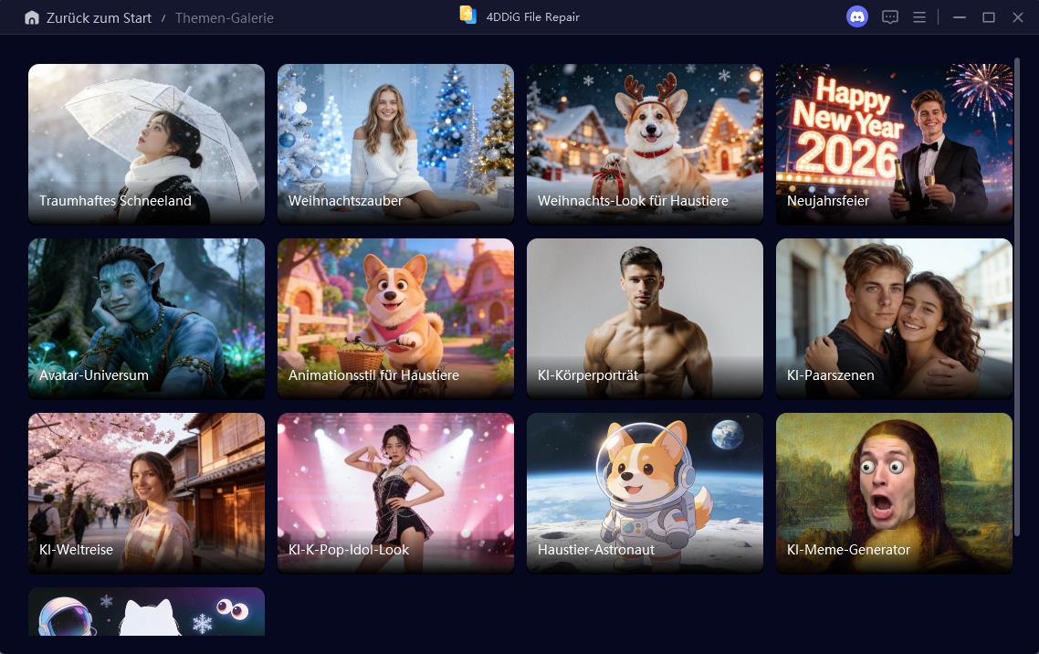 bildstilvorlage auswählen