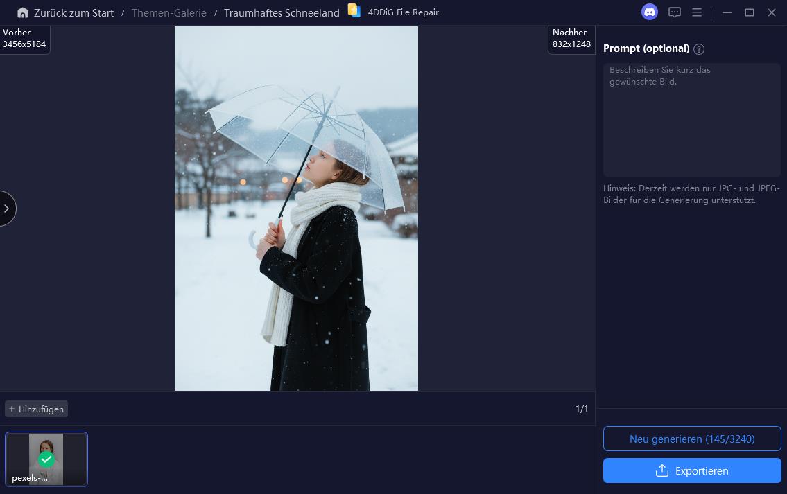 Verträumtes Schneeland im K-Drama Stil