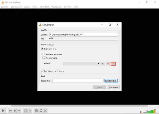 mp3 reparieren mit vlc media player-3