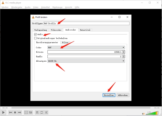 mp3 reparieren mit vlc media player-5
