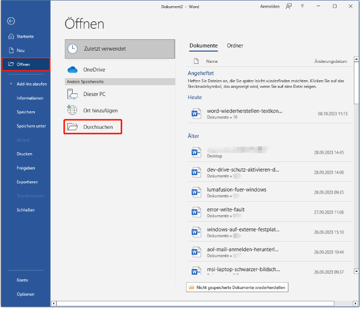 Wie verwende ich den Wiederherstellen Textkonverter - Schritt 1