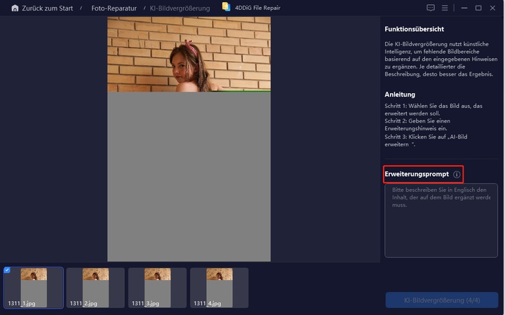 KI-Bildvergrößerung