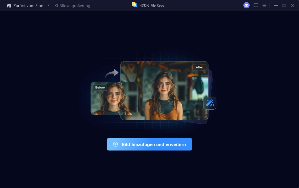 ai erweiterte Fotos zur Verbesserung hinzufügen