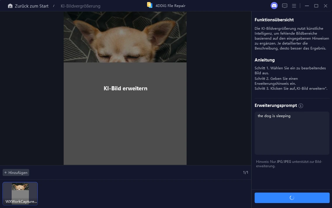 erweitertes bild mit ai generieren