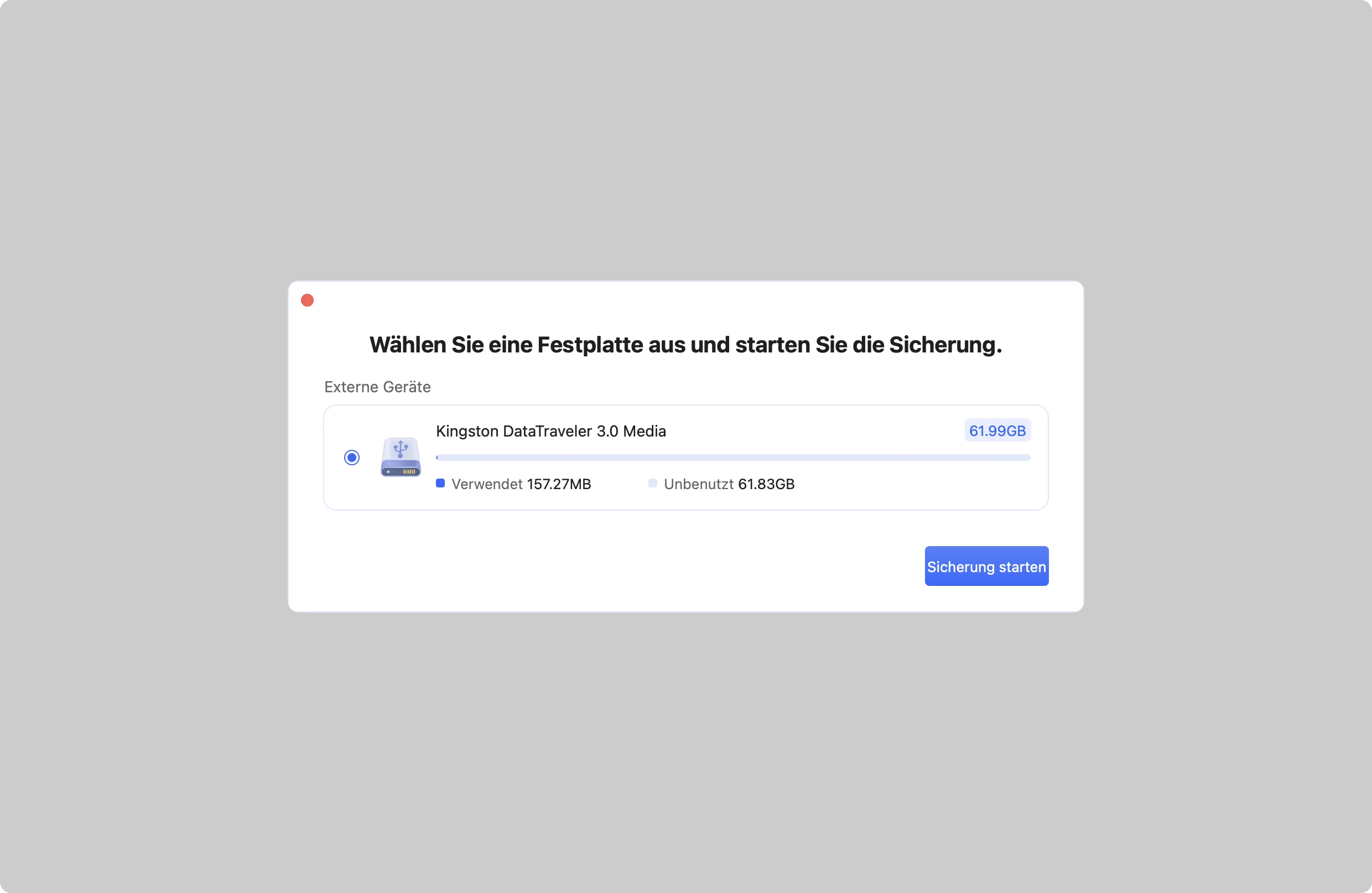 Vollständiges Festplatten-Backup