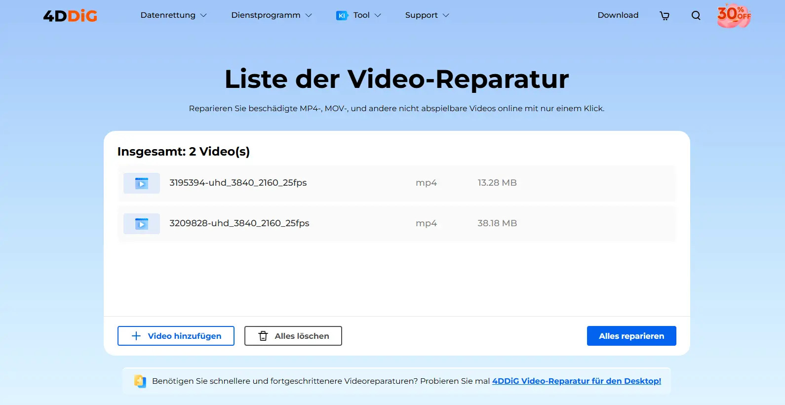 Reparatur-Aller-Videos