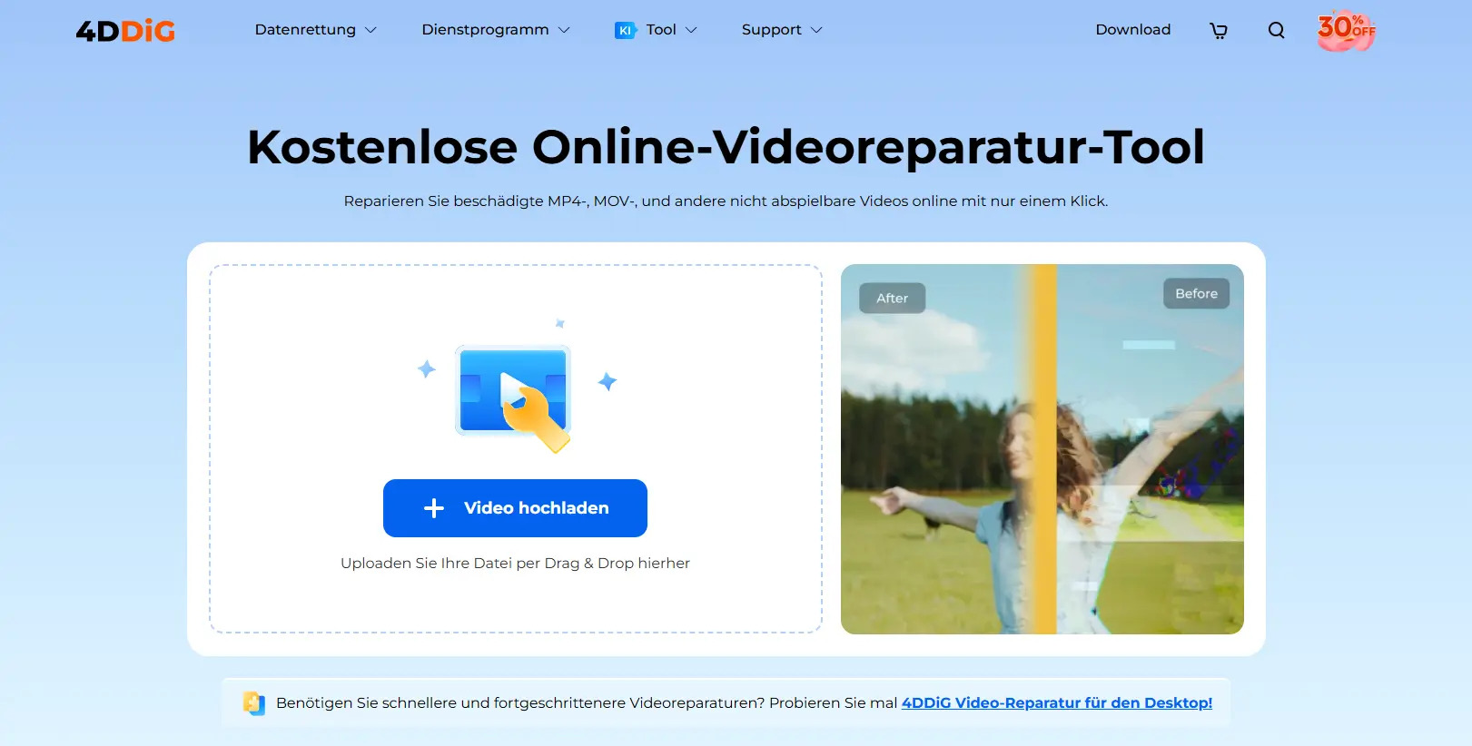 mp4 Reparatur - Kostenlose Online-Videoreparatur