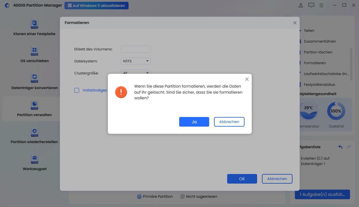 samsung micro sd karte formatieren bestätigen