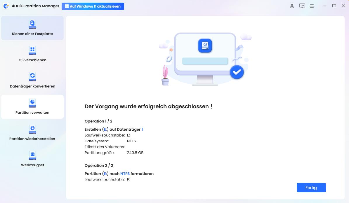 FAT32-Format wird nicht angezeigt