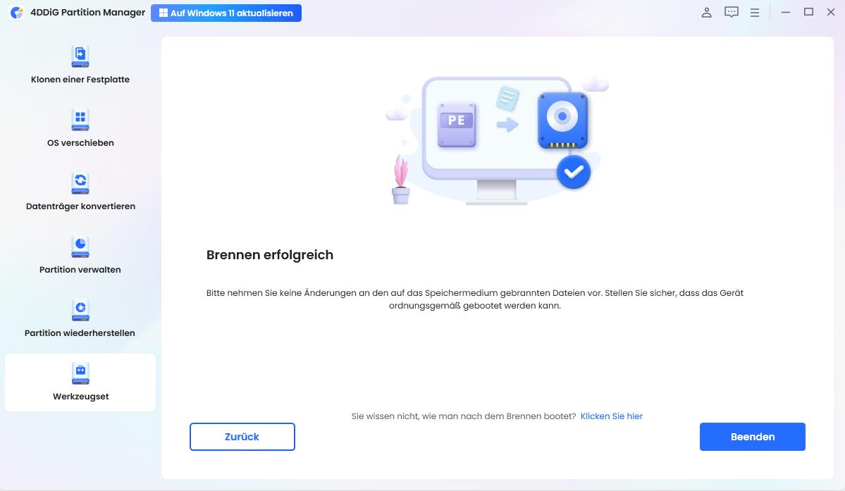 Bereiten Sie ein bootfähiges USB-Laufwerk vor, um Windows 11 zu installieren