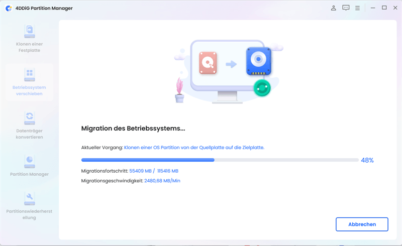 Betriebssystem migrieren