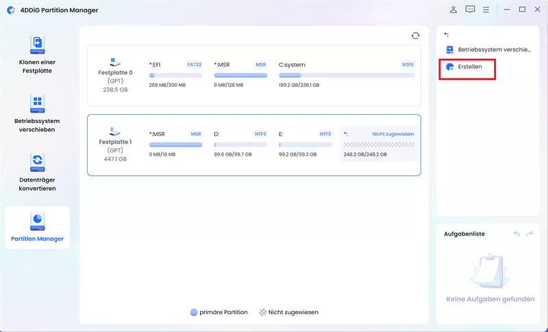 Neue Partition erstellen