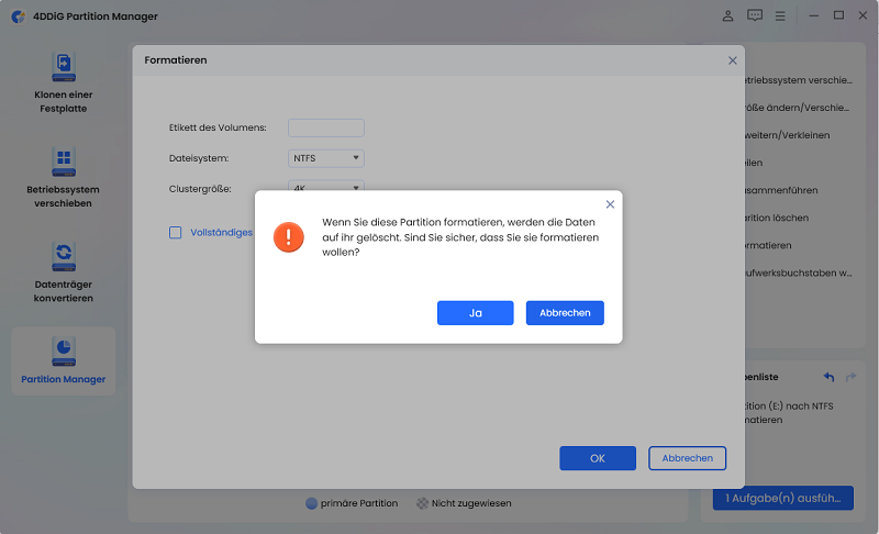 Partition formatieren