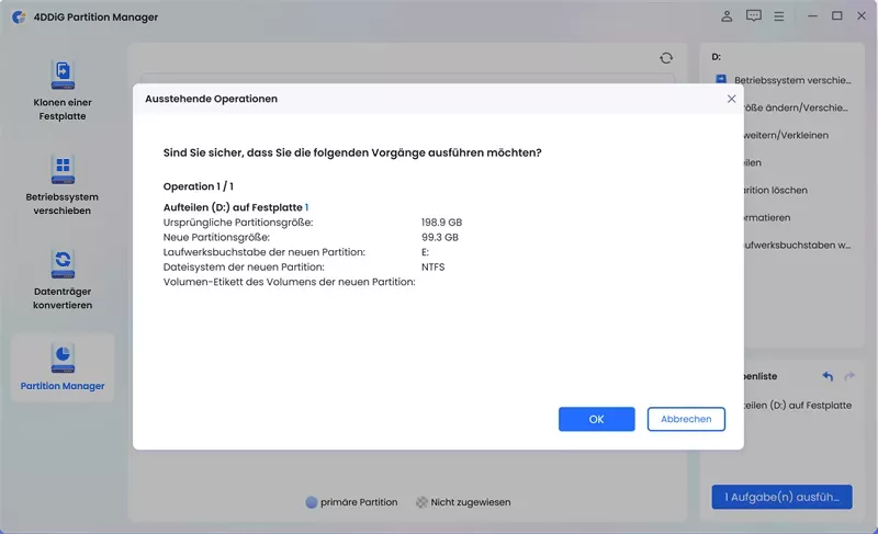 ext: Pending operations for splitting